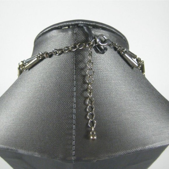 UPCYCLED Goldtone Panel Chain Necklace 23 Inch Multi Strand Jewelry Charm - Picture 7 of 8